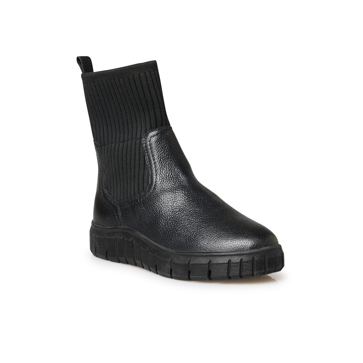 Boots à semelle épaisse élastiquées noir, PEDICONFORT