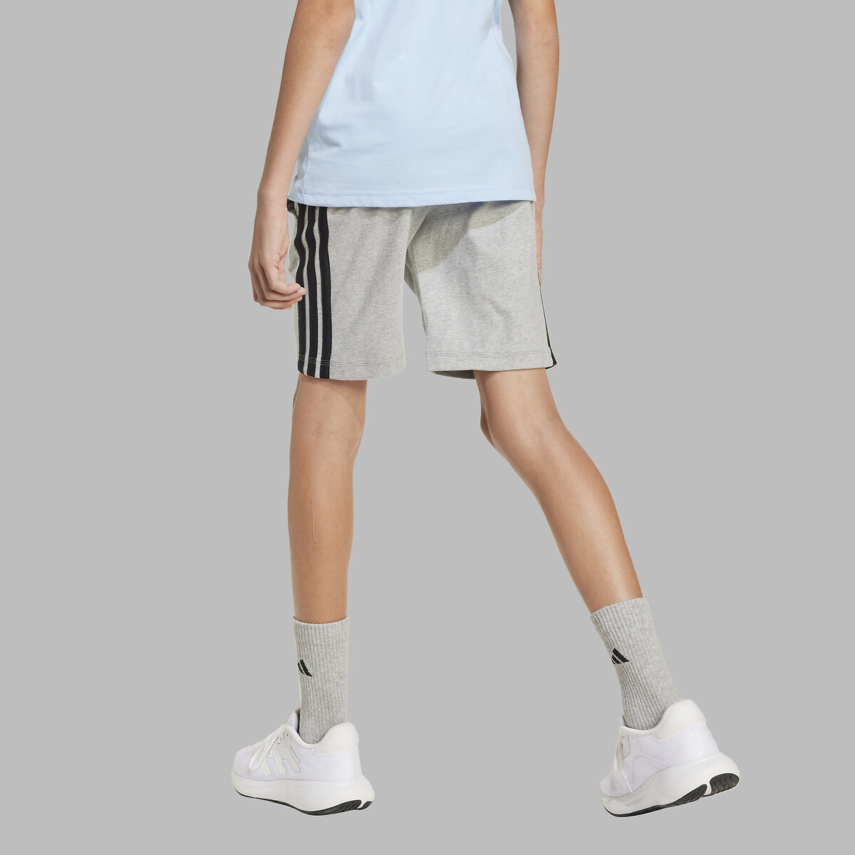 Short 7/8-15/16 ans gris/noir, ADIDAS SPORTSWEAR