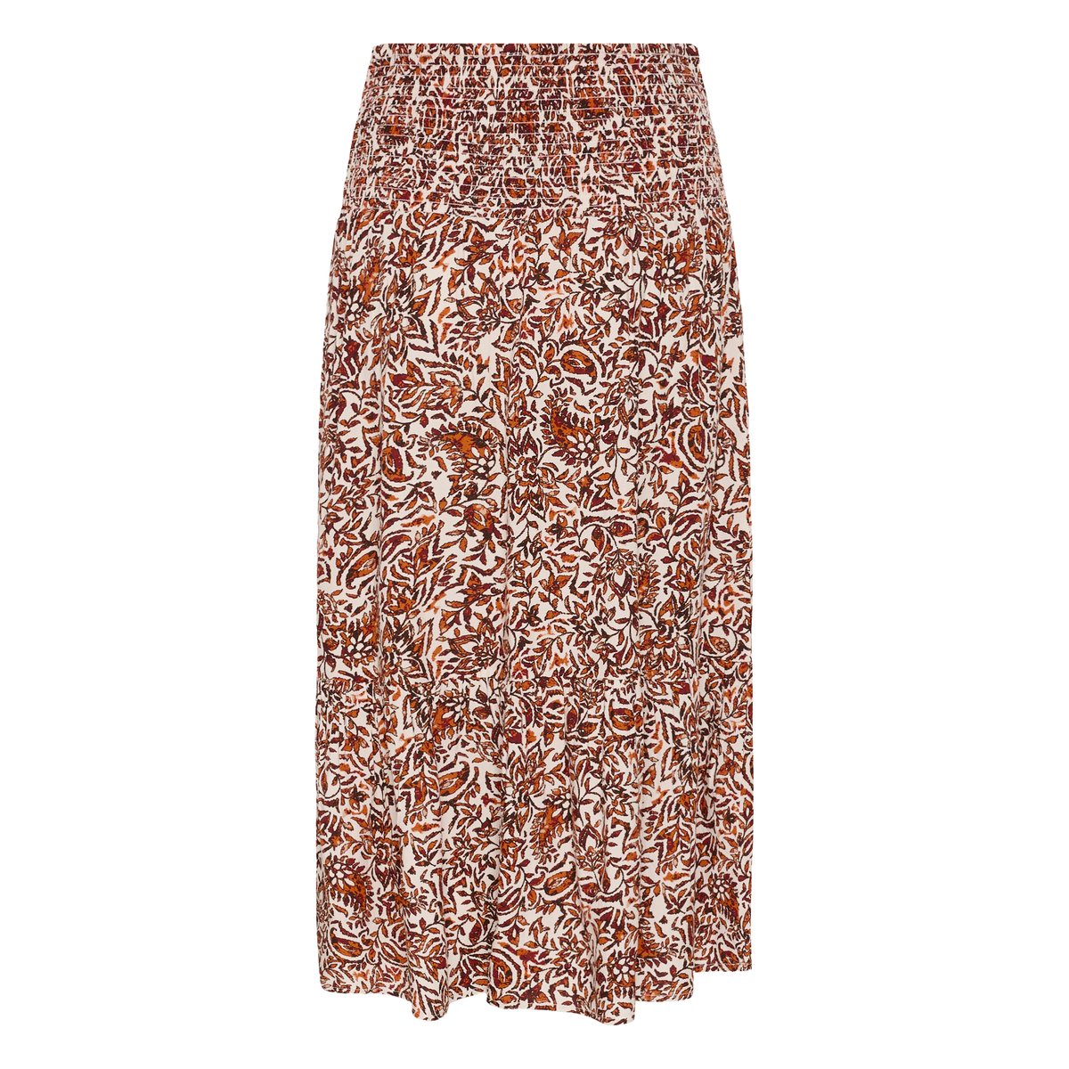 Jupe casual orange saraza flower, CREAM