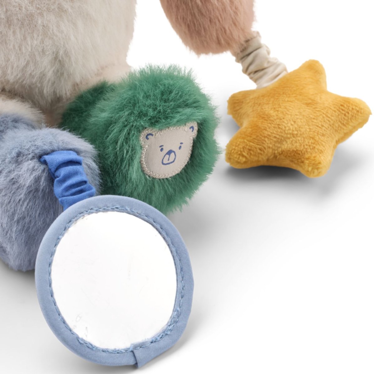 Peluche d'activités Angelina blanc, jaune, vert, LIEWOOD