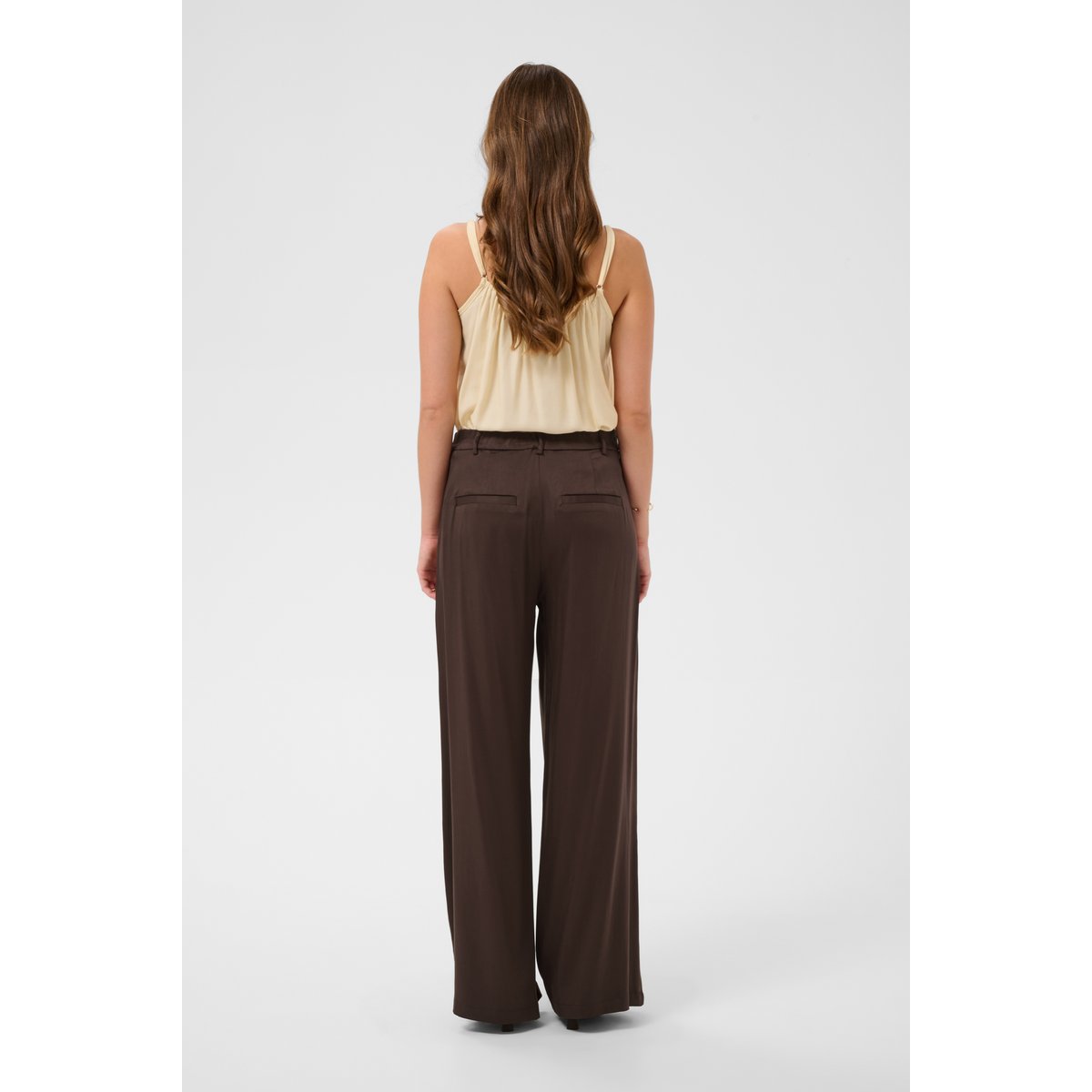 Pantalon de costume marron java, CREAM