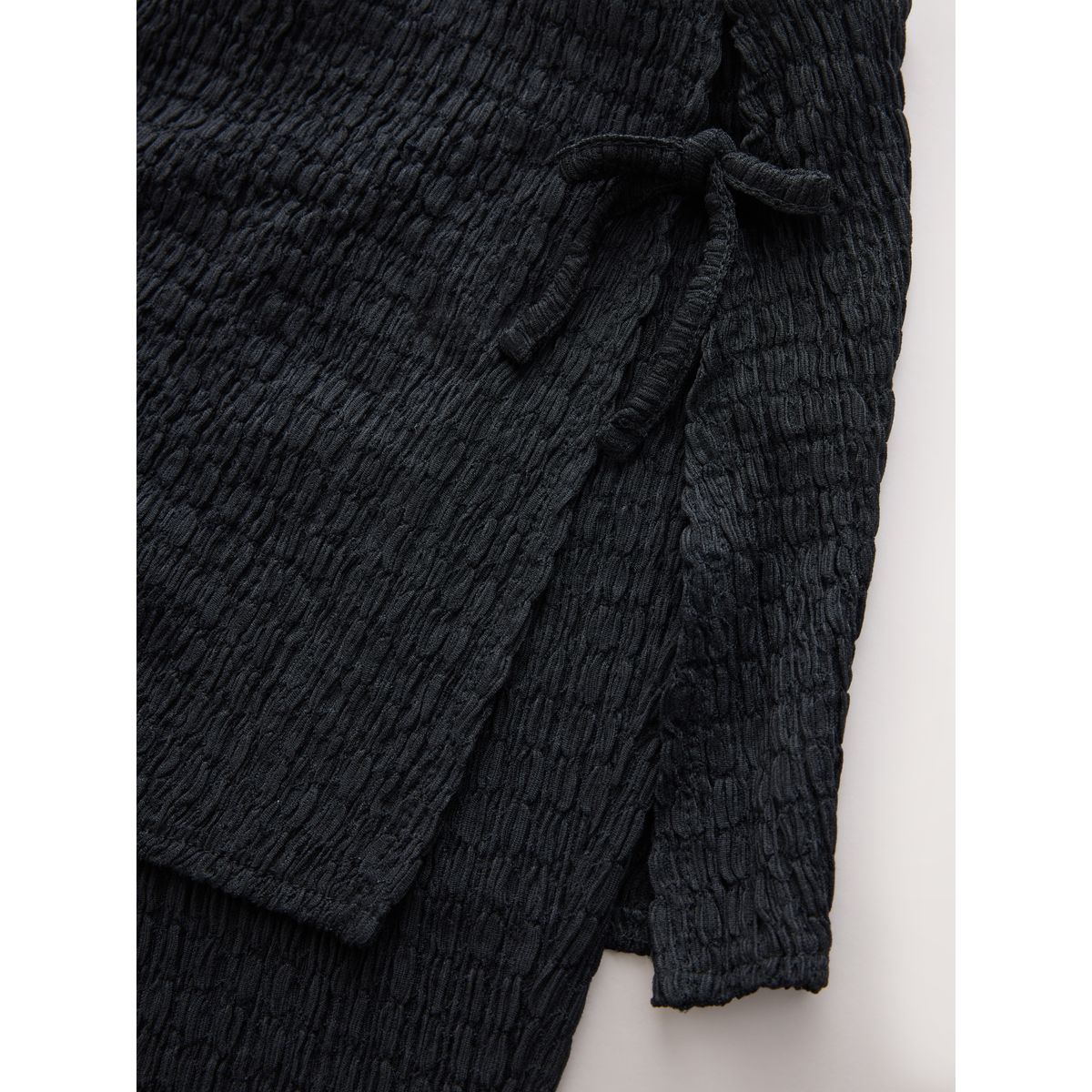 Pantalon évasé avec jupe superposée noir, NEXT
