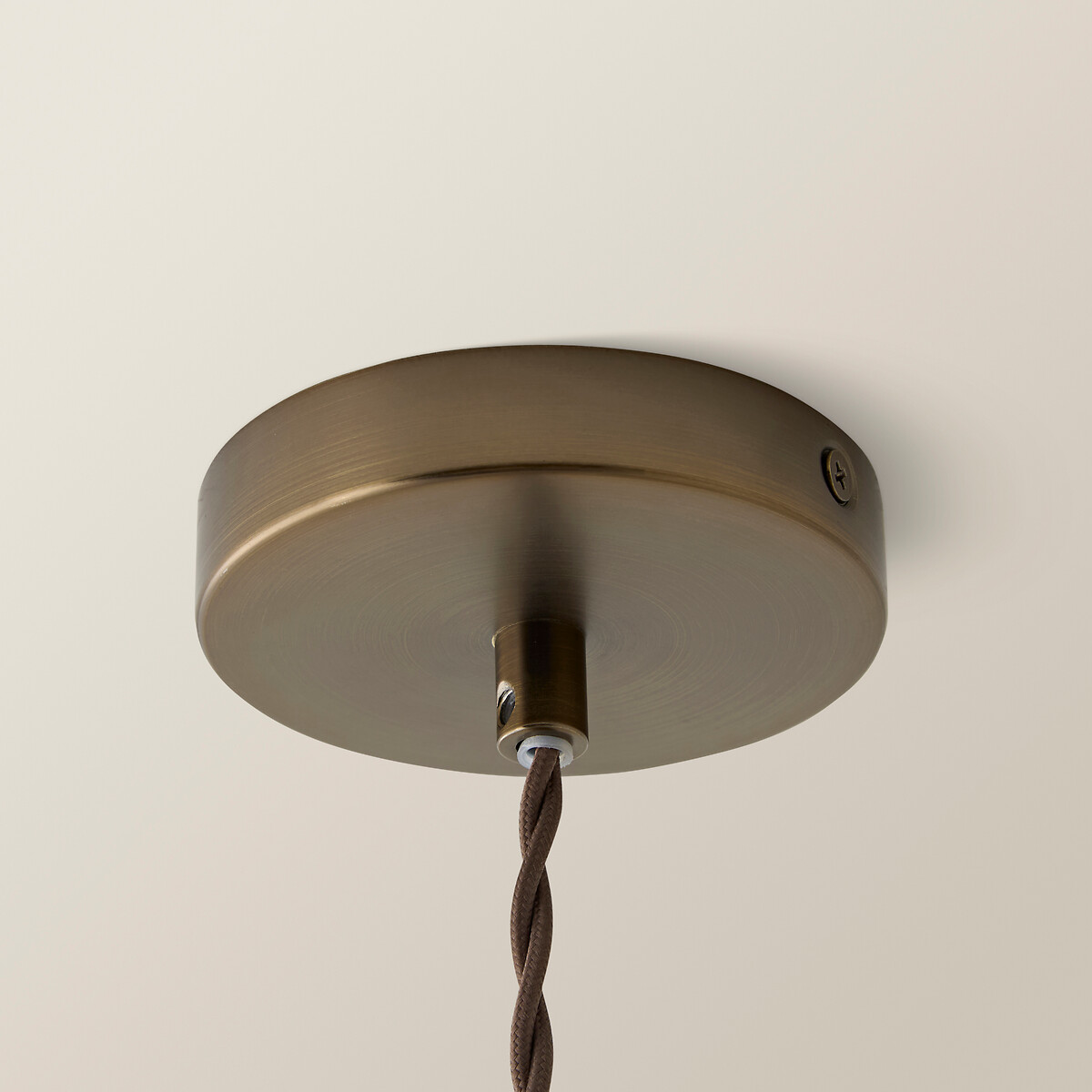 Sylvia Glass Lantern Pendant Light in Antique Brass transparent, SO'HOME