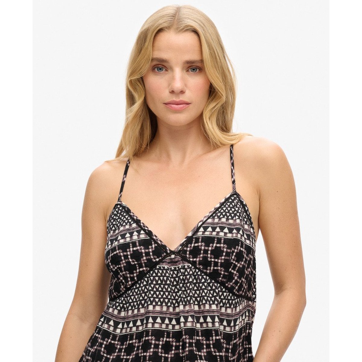 Caraco tissé imprimé couche mono shirbori, SUPERDRY