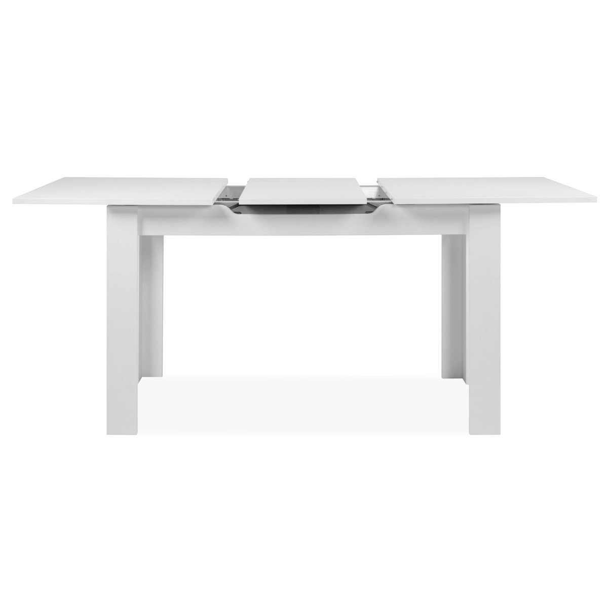 Table à manger extensible loft, 6 / 8 places ALVA blanc, PIER IMPORT