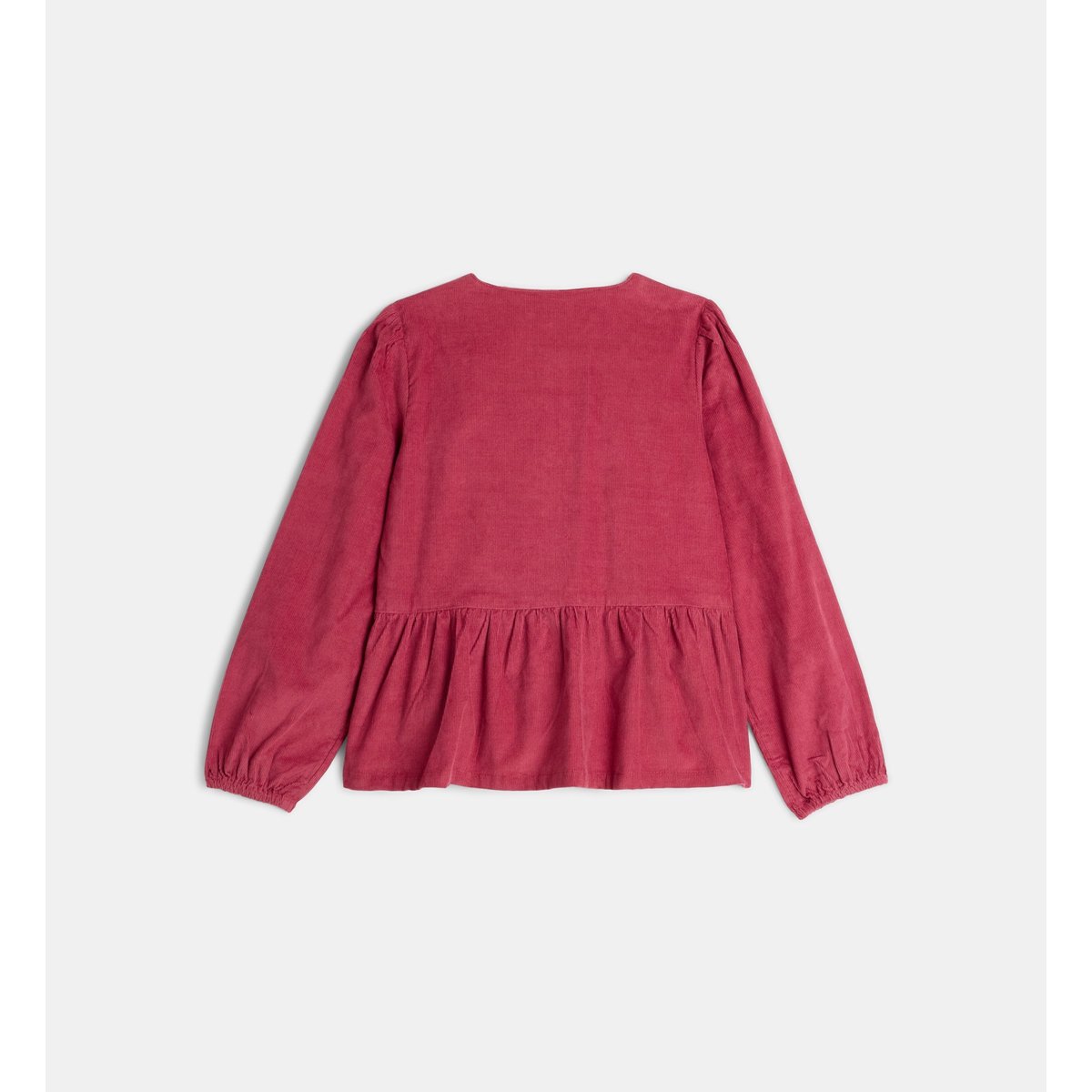 Top victoria vel en velours de coton bio rose moyen, CADET ROUSSELLE