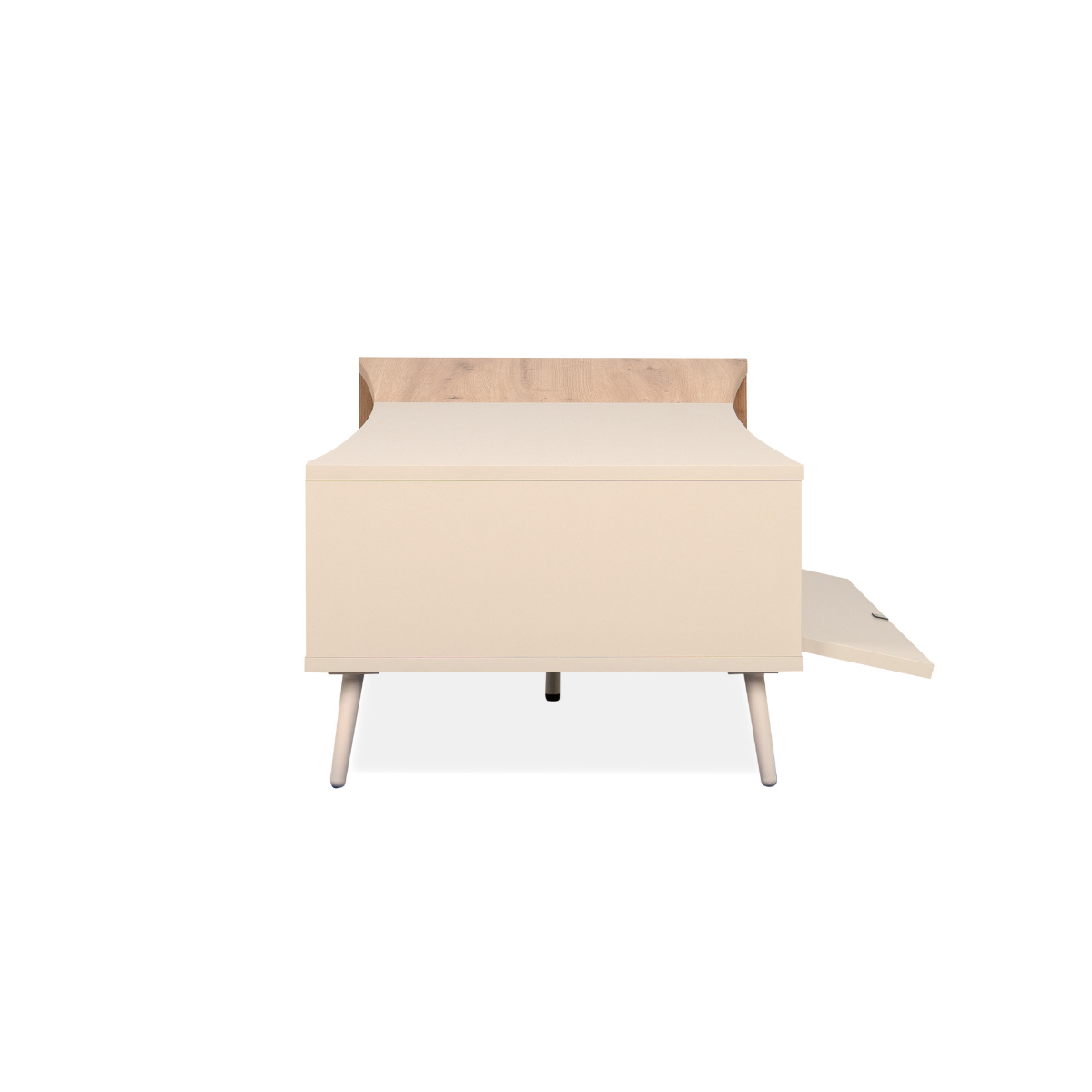 Meuble TV 2 niches, 2 portes MYR beige, CALICOSY