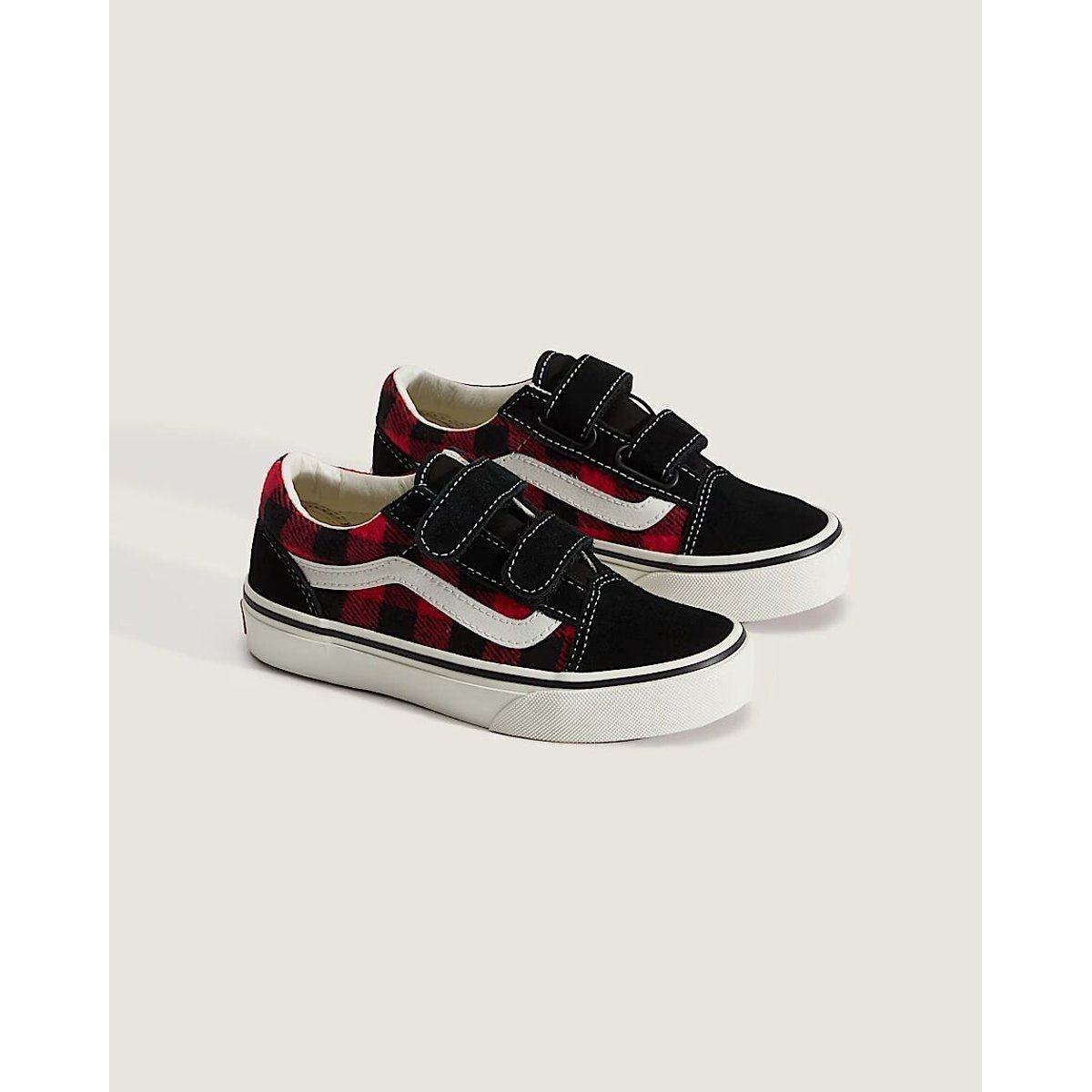 Zapatillas bajas con velcro, UY OLD SKOOL V rojo/negro, VANS