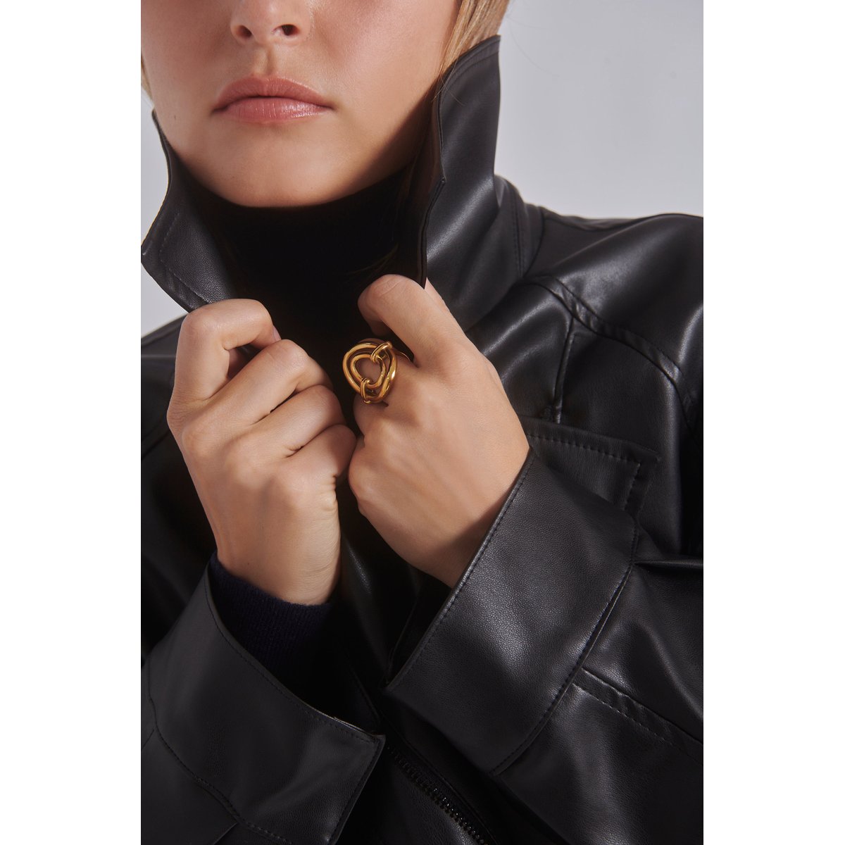 Veste similicuir JANIS noir, BENOA