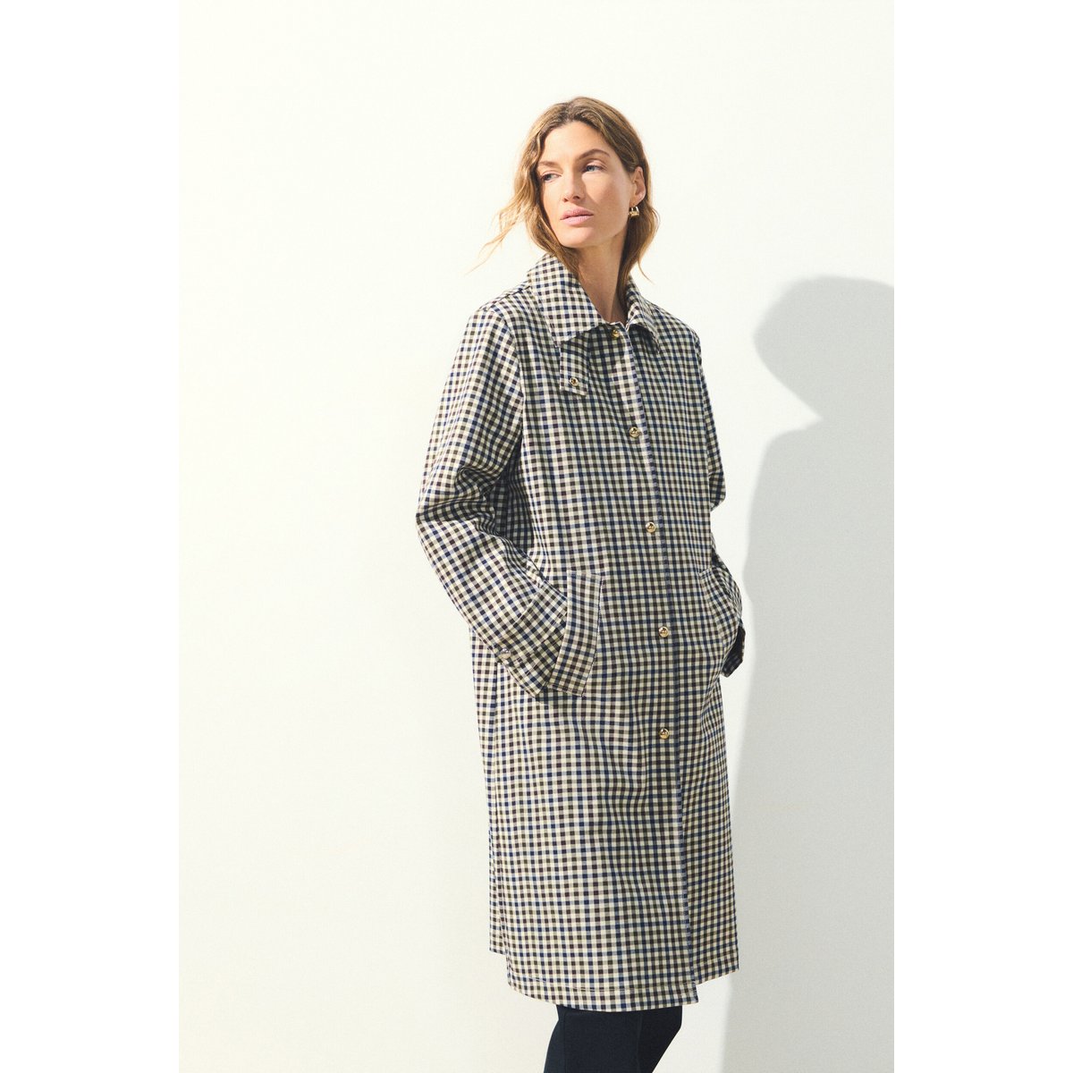 Trench long coupe droite GCARLA sable, CAROLL