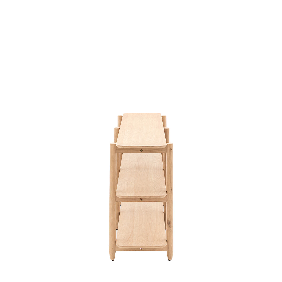 Hale Natural Wood Low Open Shelving Unit oak, ÉDITÉ