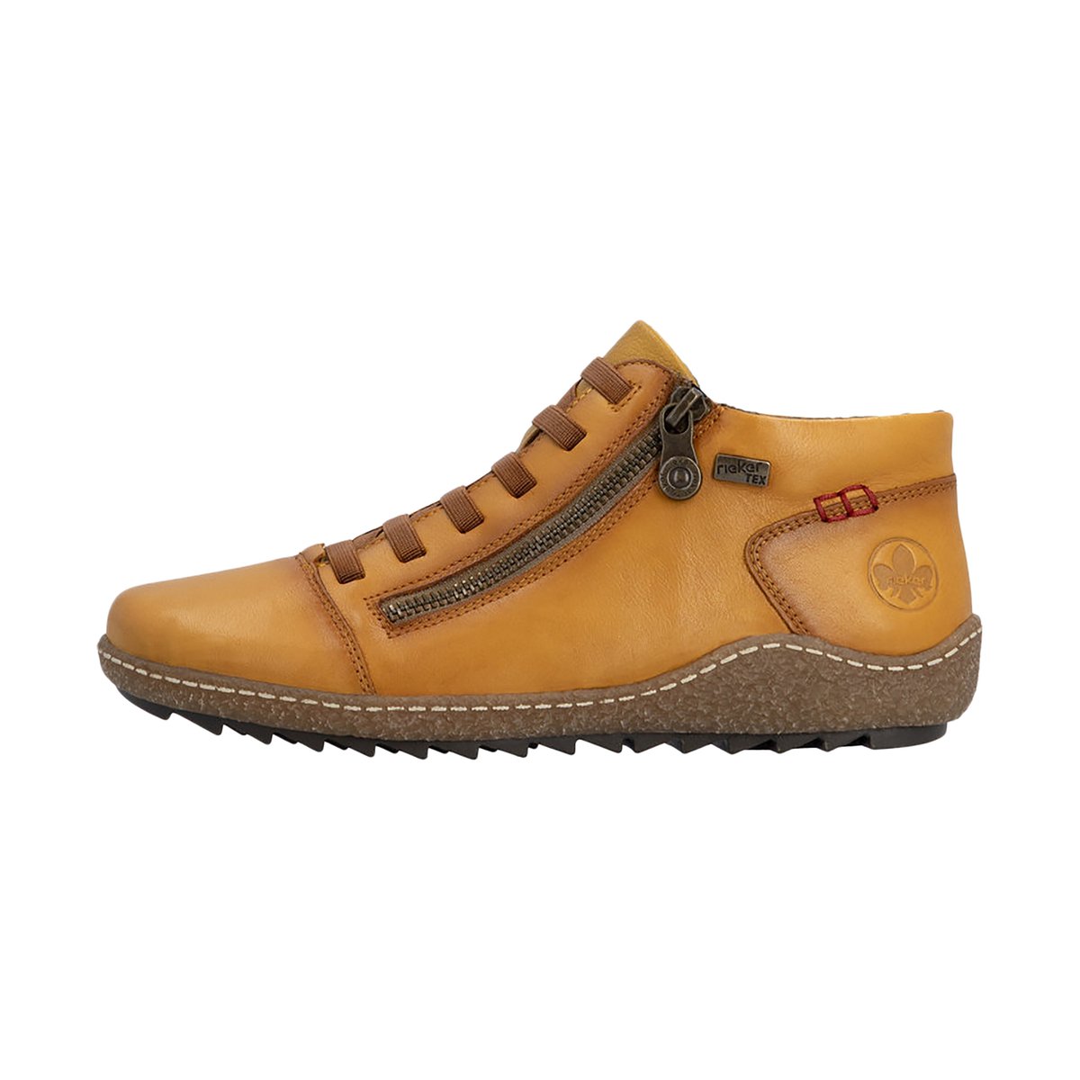 Basket Haute Cuir Rgd jaune, RIEKER