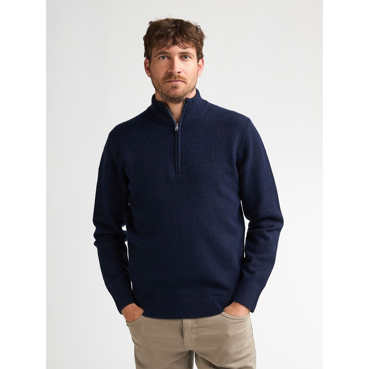 Pull col montant bleu marine, PETROL INDUSTRIES