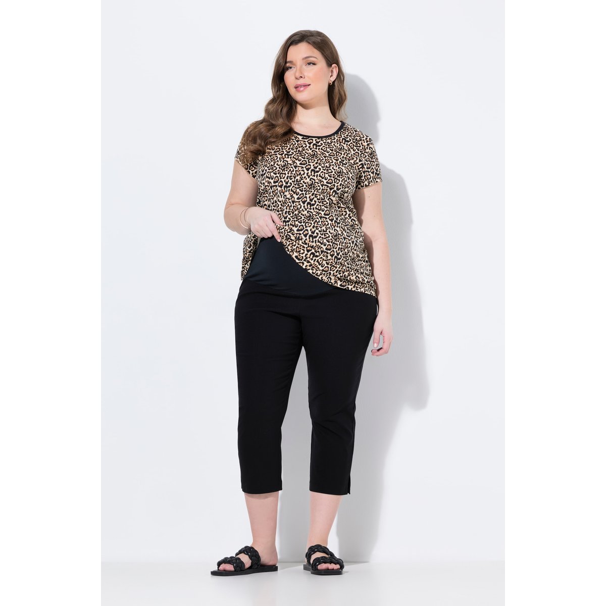 Pantalon de grossesse en bengaline noir, ULLA POPKEN