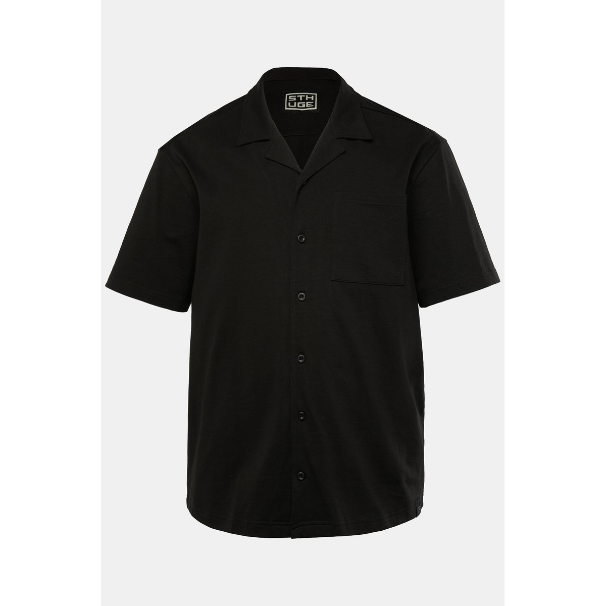 Chemise en jersey noir, STHUGE