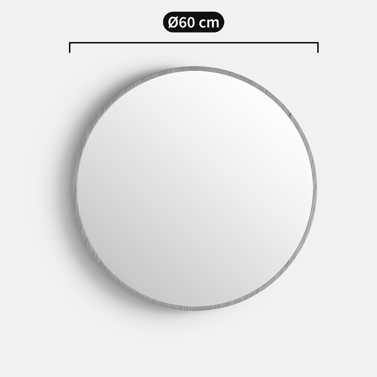 Miroir rond placage chêne Ø60 cm, Iodus naturel, LA REDOUTE INTERIEURS