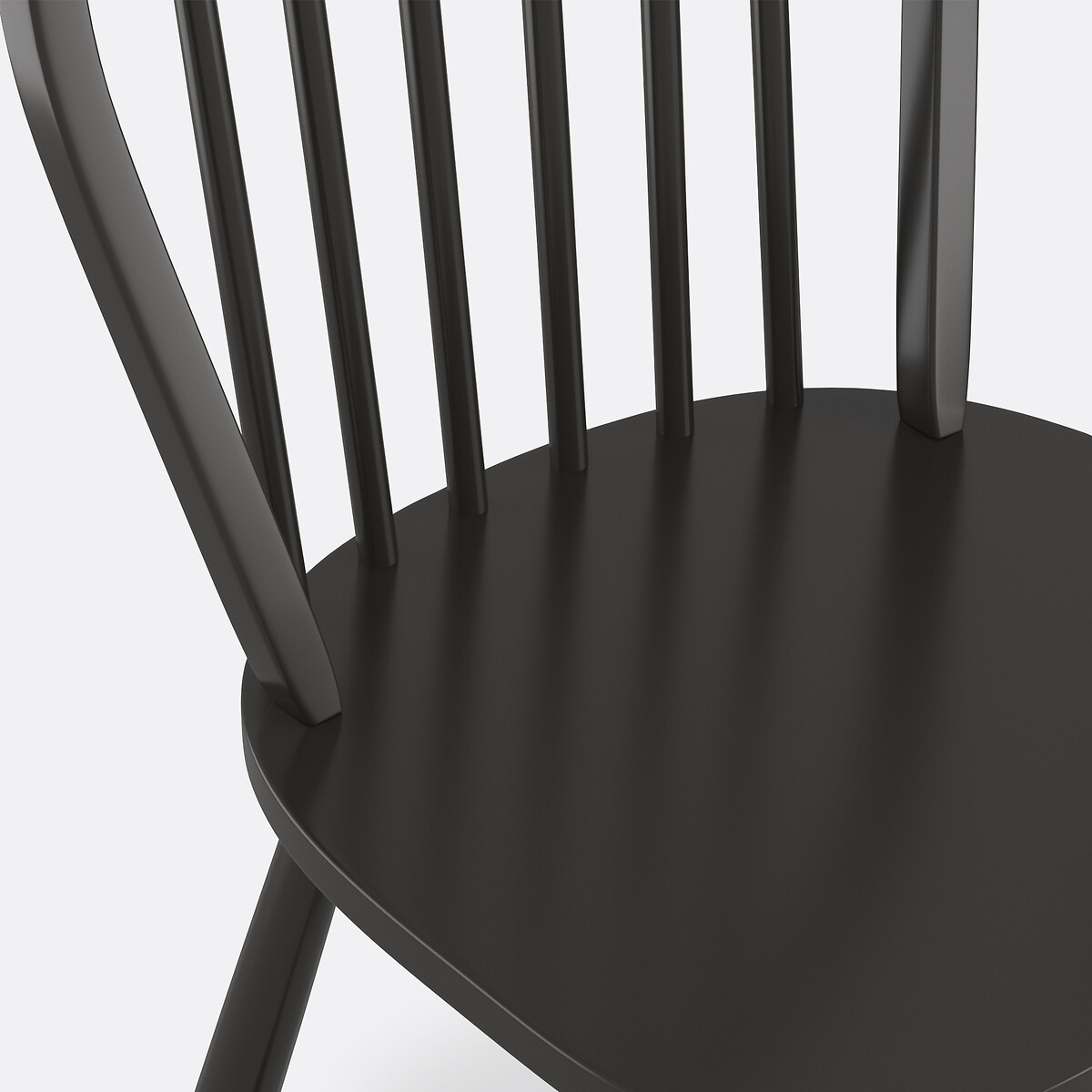 Set of 2 Windsor Spindle Back Chairs black, LA REDOUTE INTERIEURS