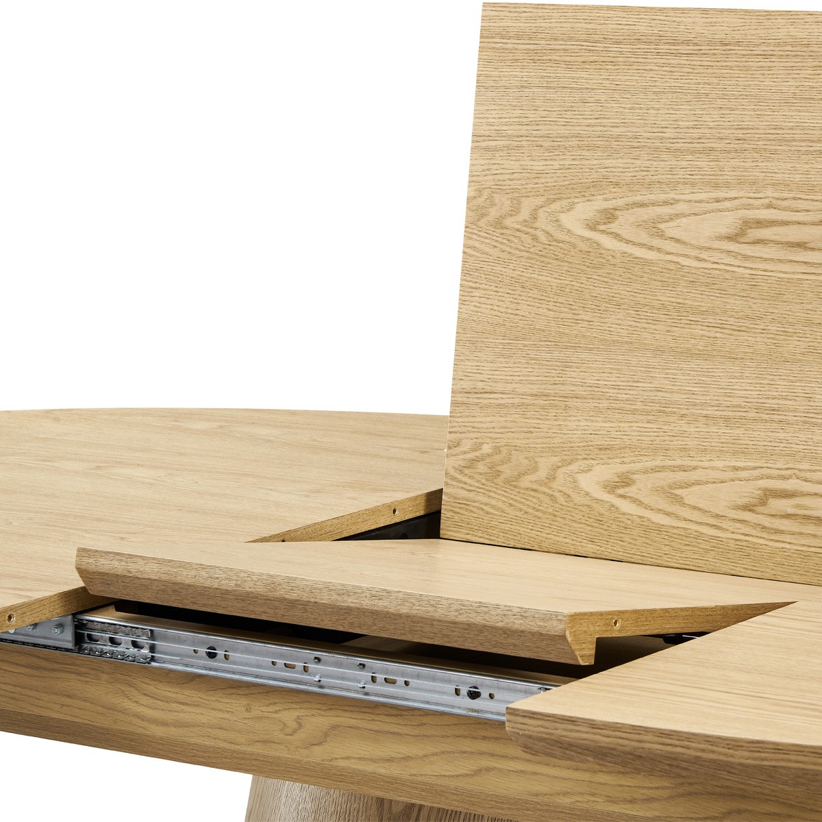 Table à manger extensible ovale 6/8 personnes - ORA chêne clair, HOMIFAB