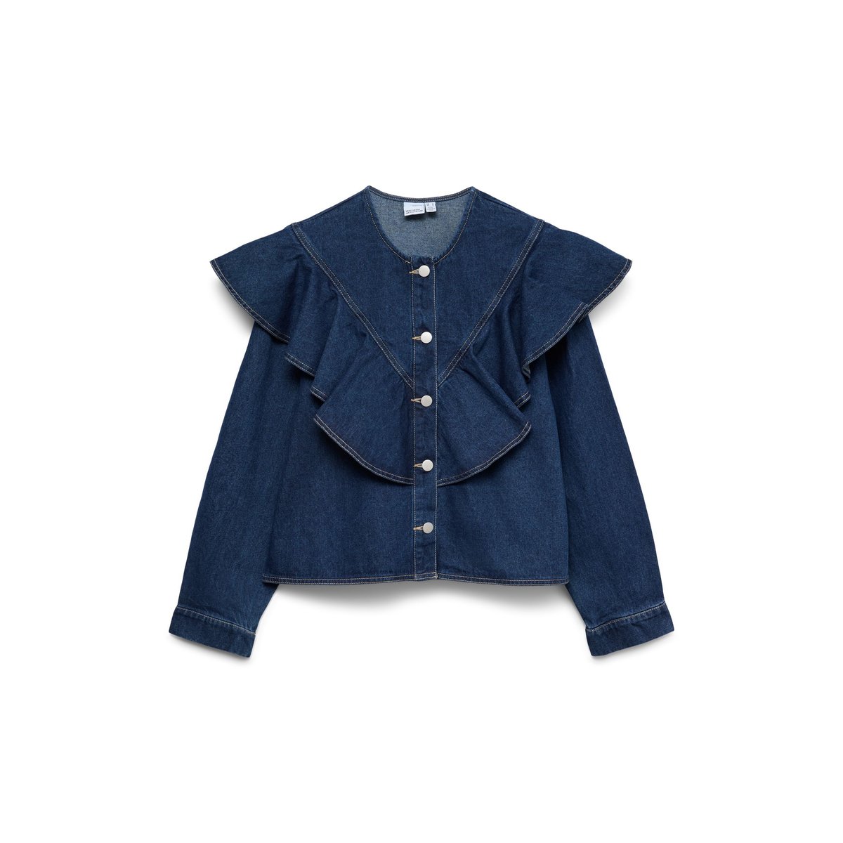 Chemise En Denim medium blue denim, VERO MODA