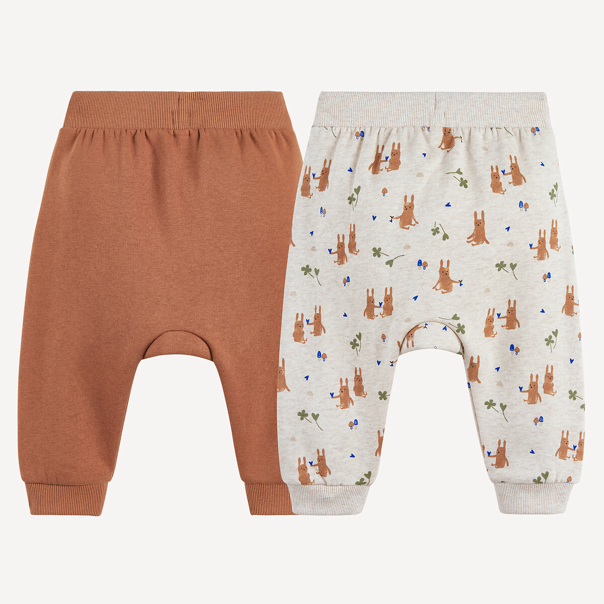 Set van 2 sarouels in molton gemengd, LA REDOUTE COLLECTIONS