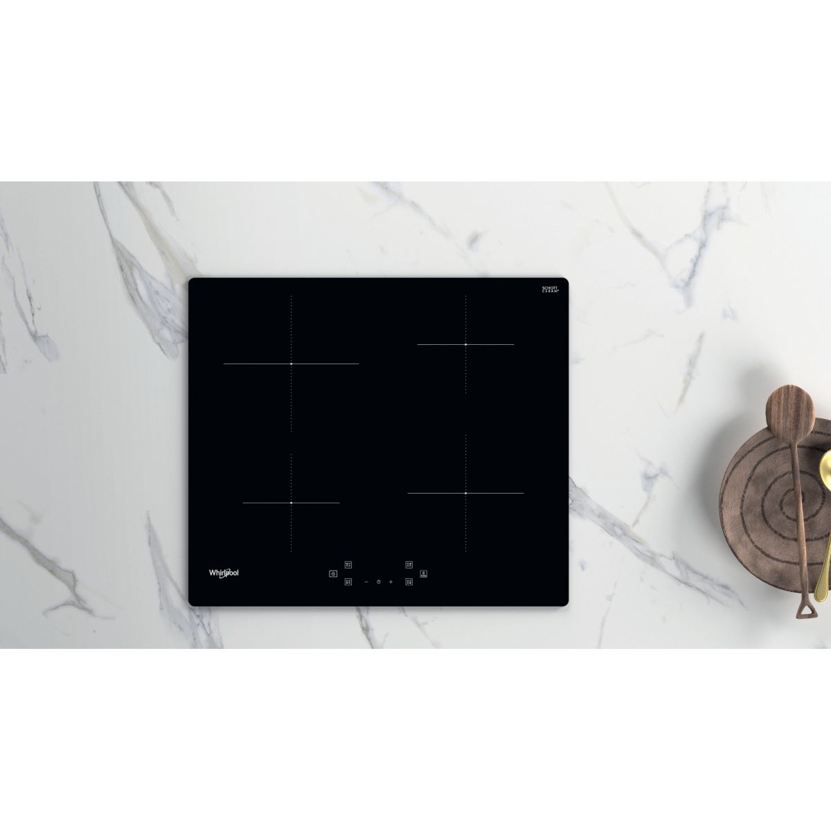 Plaque induction WSQ4860NE couleur unique, WHIRLPOOL