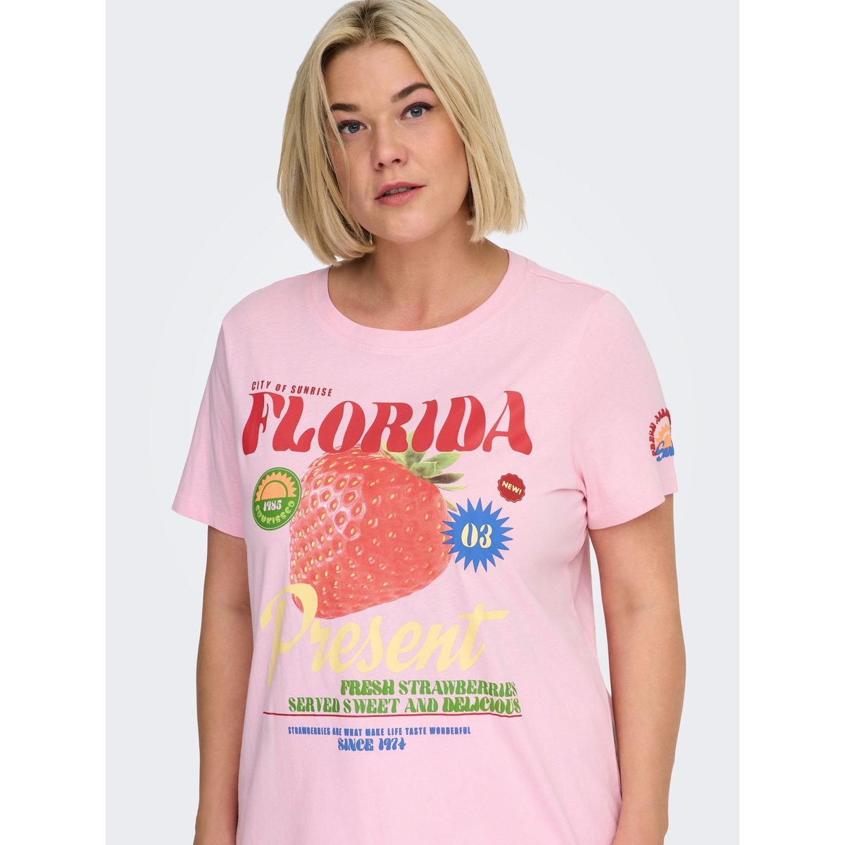 T-Shirt rouge - romance rose, ONLY CARMAKOMA