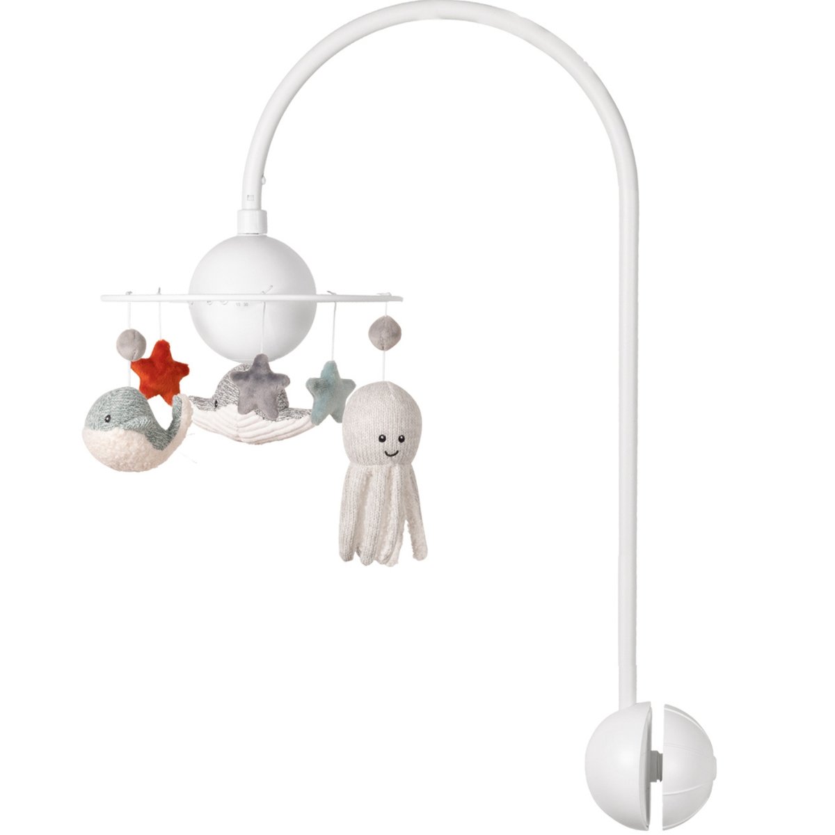 Mobile pour bébé orange, vert, blanc, FLOW
