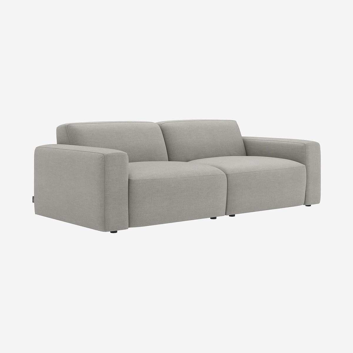 Canapé d'angle tissu CREMI gris, HABITAT