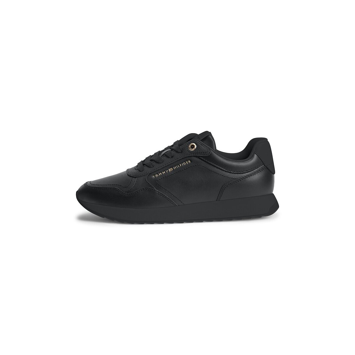 Baskets en cuir RETRO RUNNER noir, TOMMY JEANS
