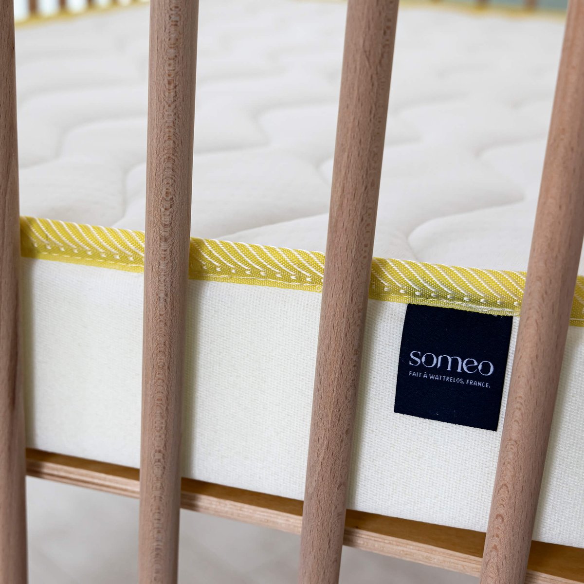Matelas bébé mousse AURORE 200 blanc, SOMEO