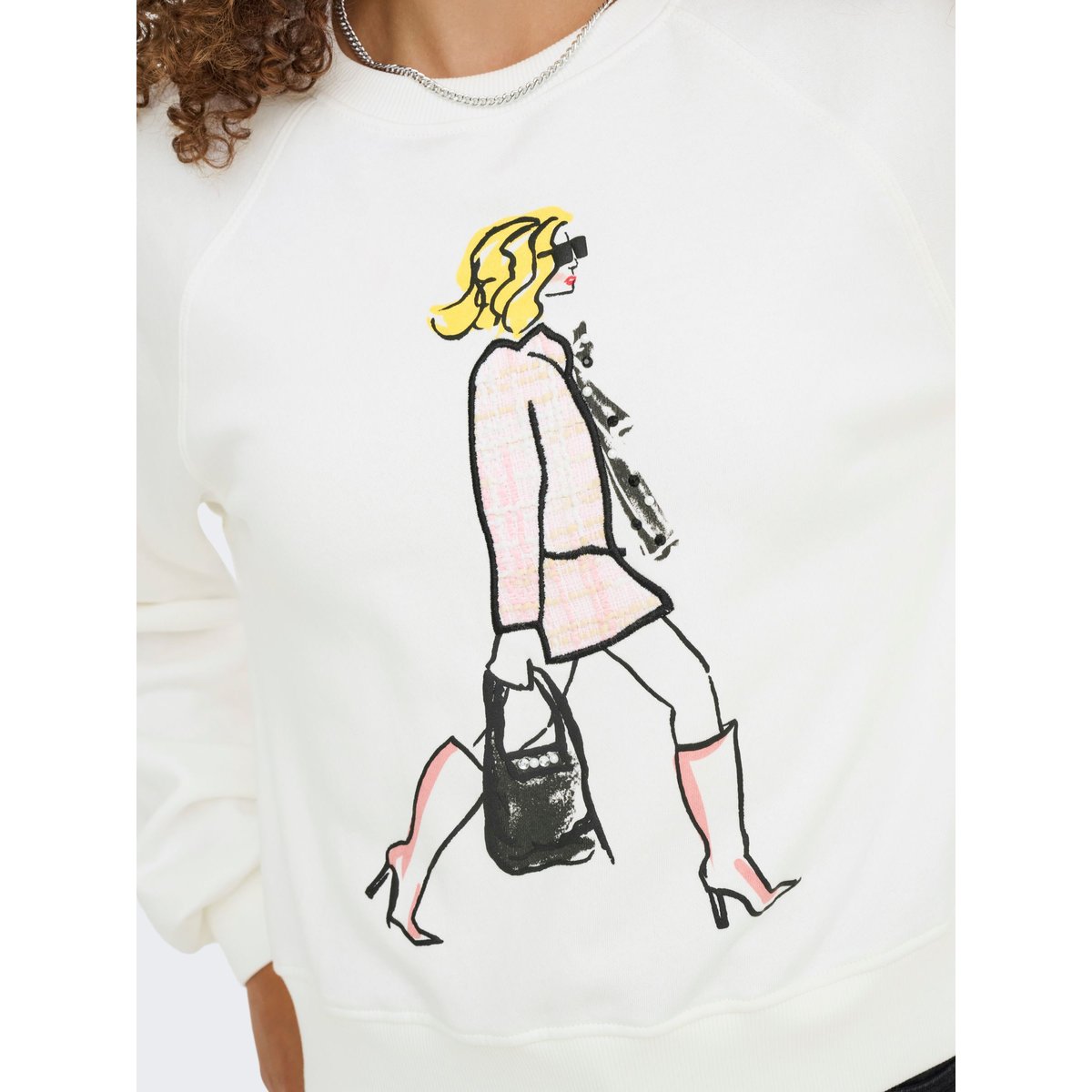 Sweat-Shirt cloud dancer, ONLY