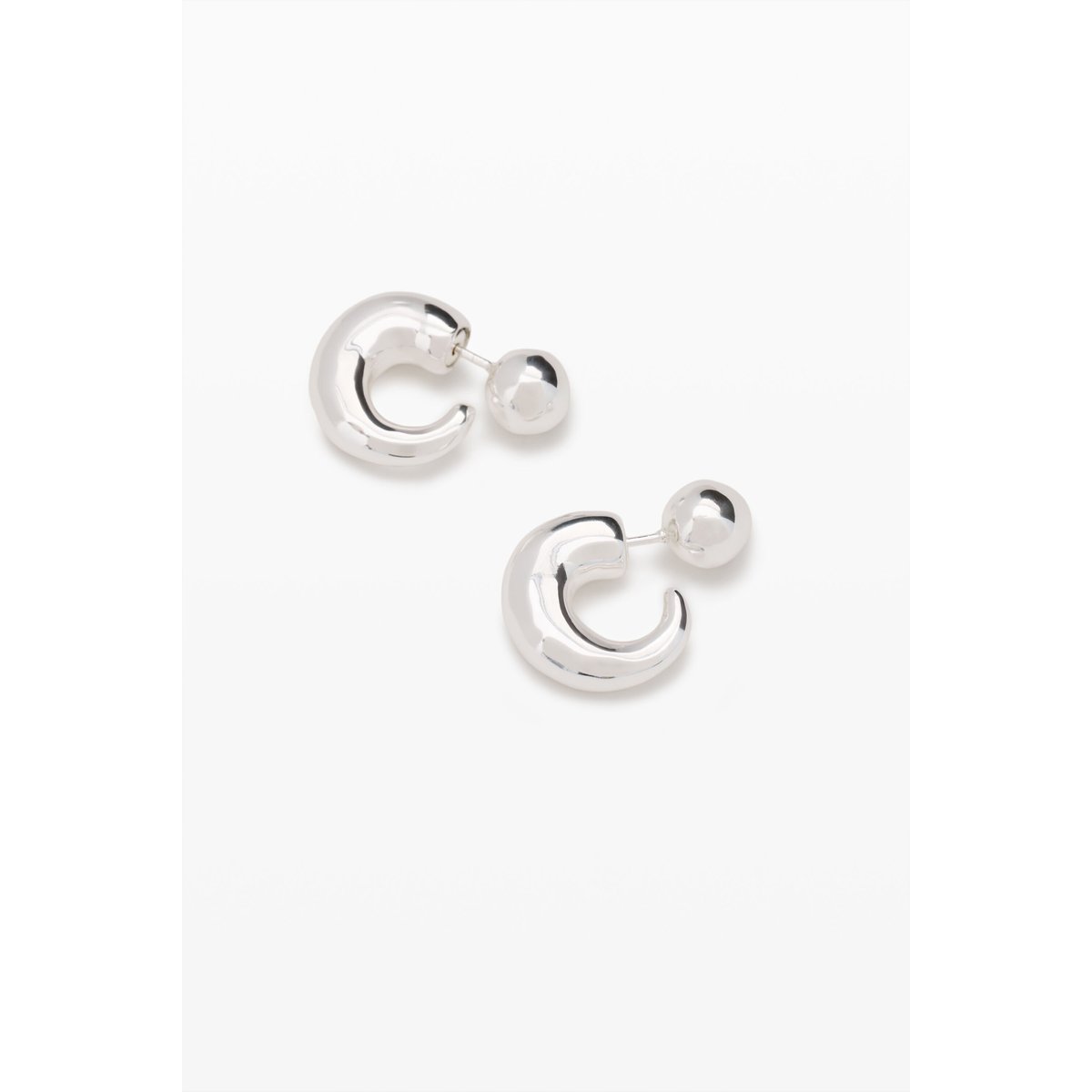 Boucles d’oreilles créoles dorées zalio noir, DESIGUAL