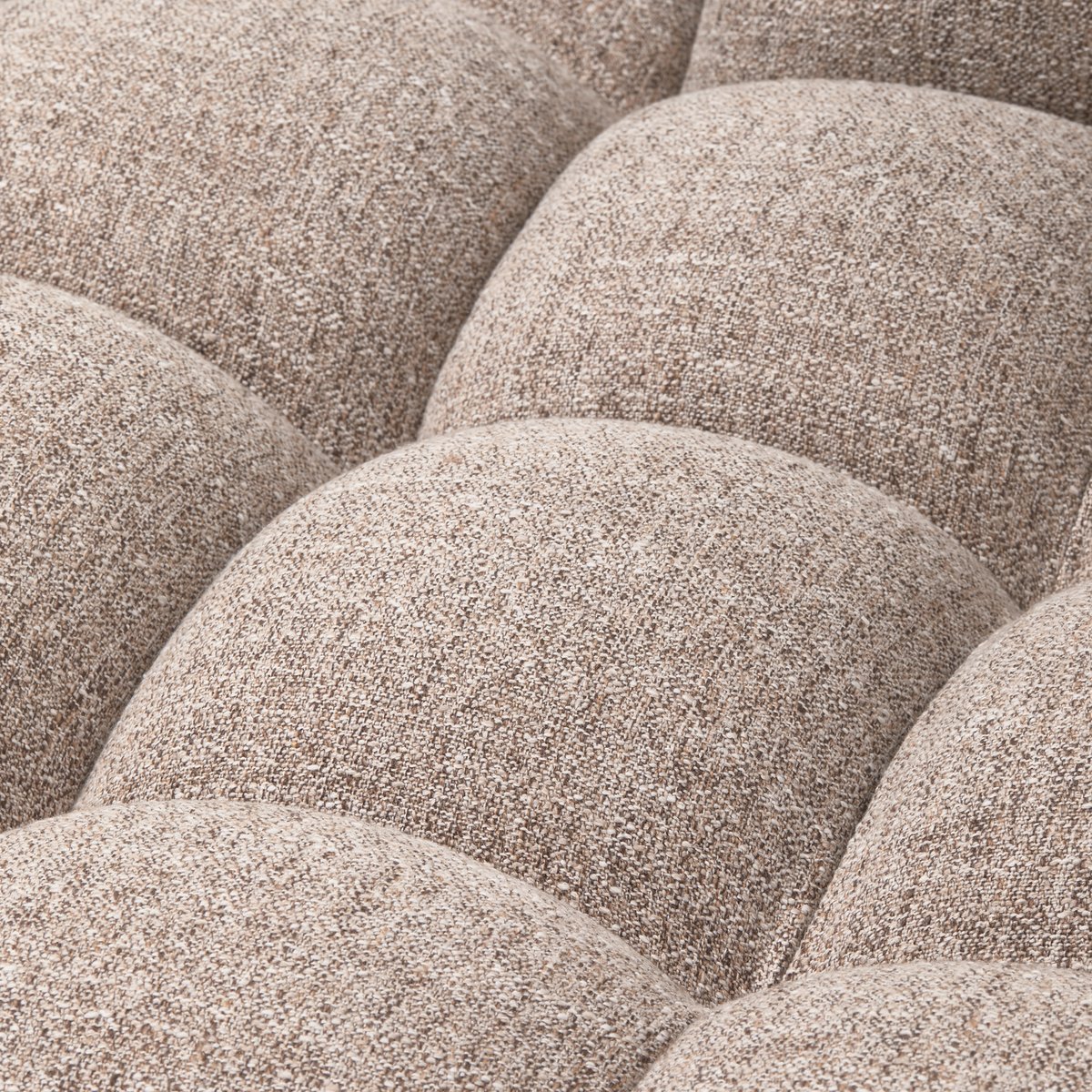 Canapé d'angle gauche avec meridienne en tissu tissé ALLURE marron, WOOOD