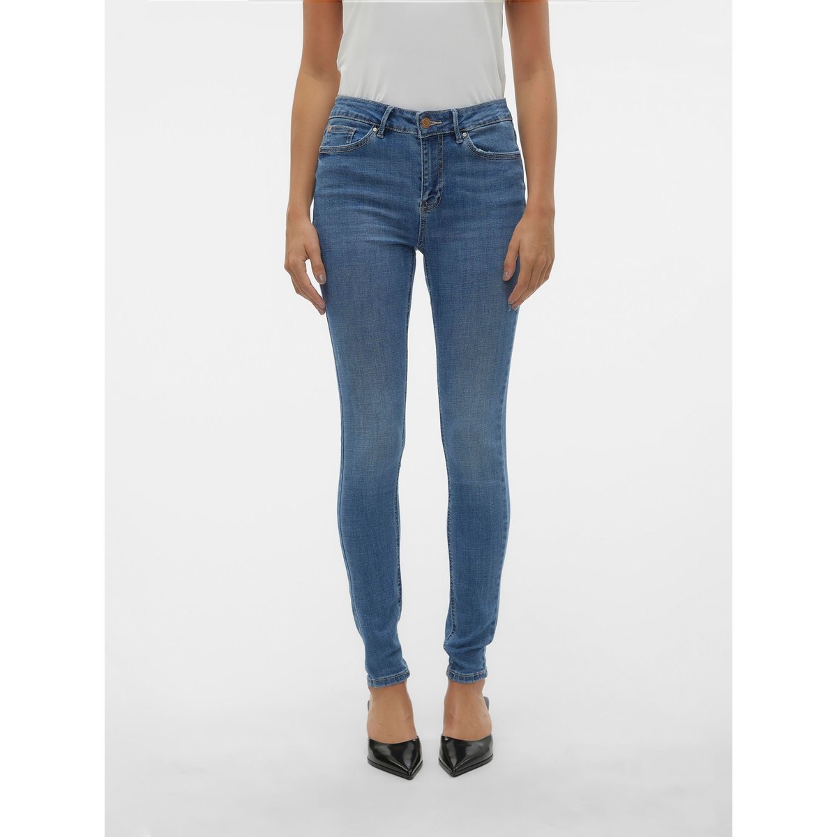 Jean Skinny medium blue denim, VERO MODA