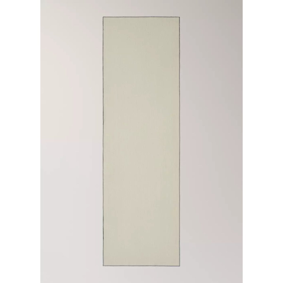 Chemin de table en lin enduit avec finition overlock marron clair/pastel, MANGO HOME