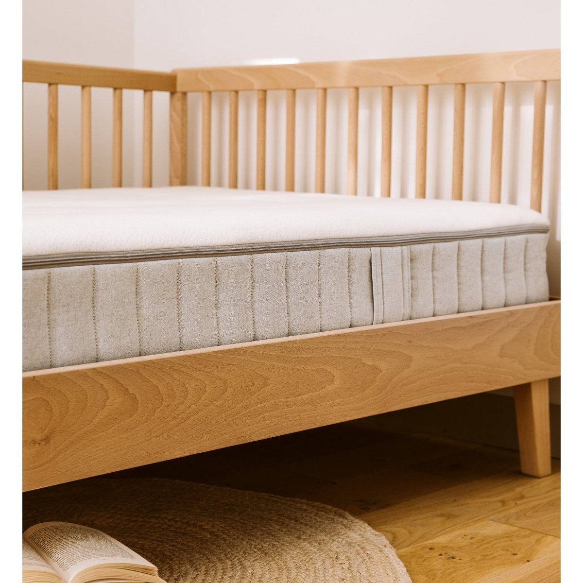 Housse de matelas épaisseur 17cm EVO R blanc, KADOLIS