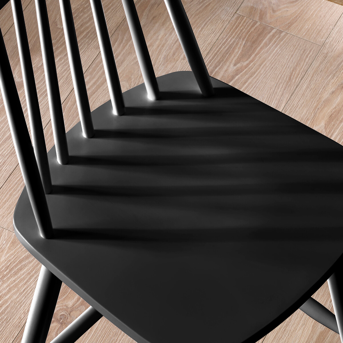 Aveline Spindle Back Solid Wood Bar Stool black, SO'HOME