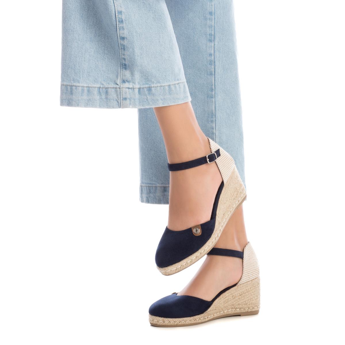 Chaussure Espadrilles Coin Décontractée Boucle bleu marine, REFRESH