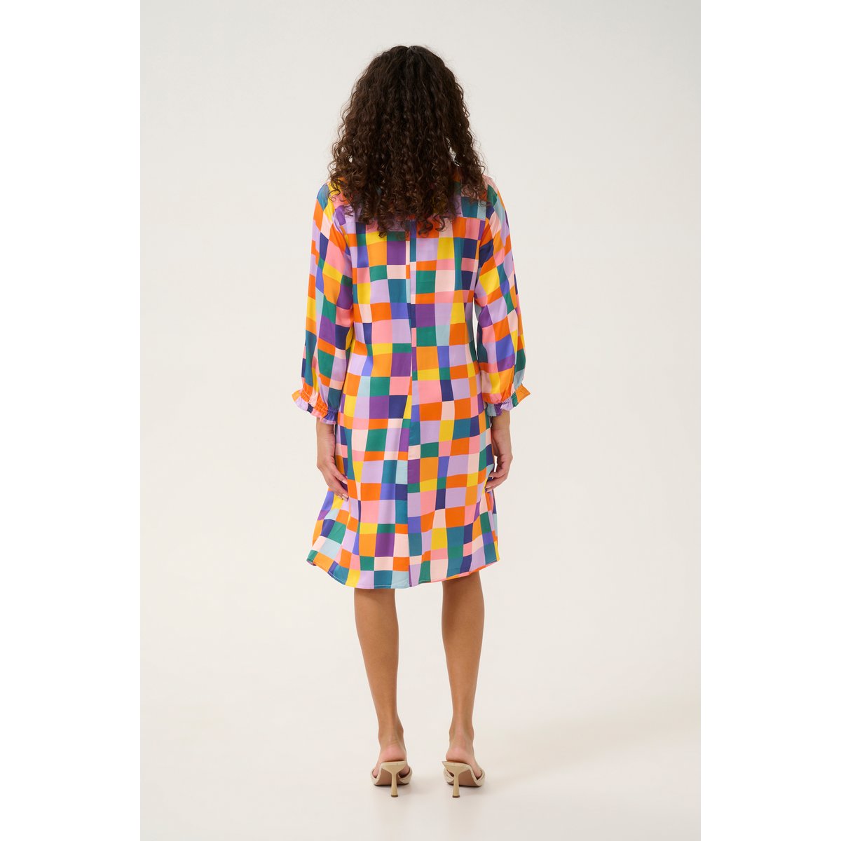 Dress imprimé multi square, CULTURE