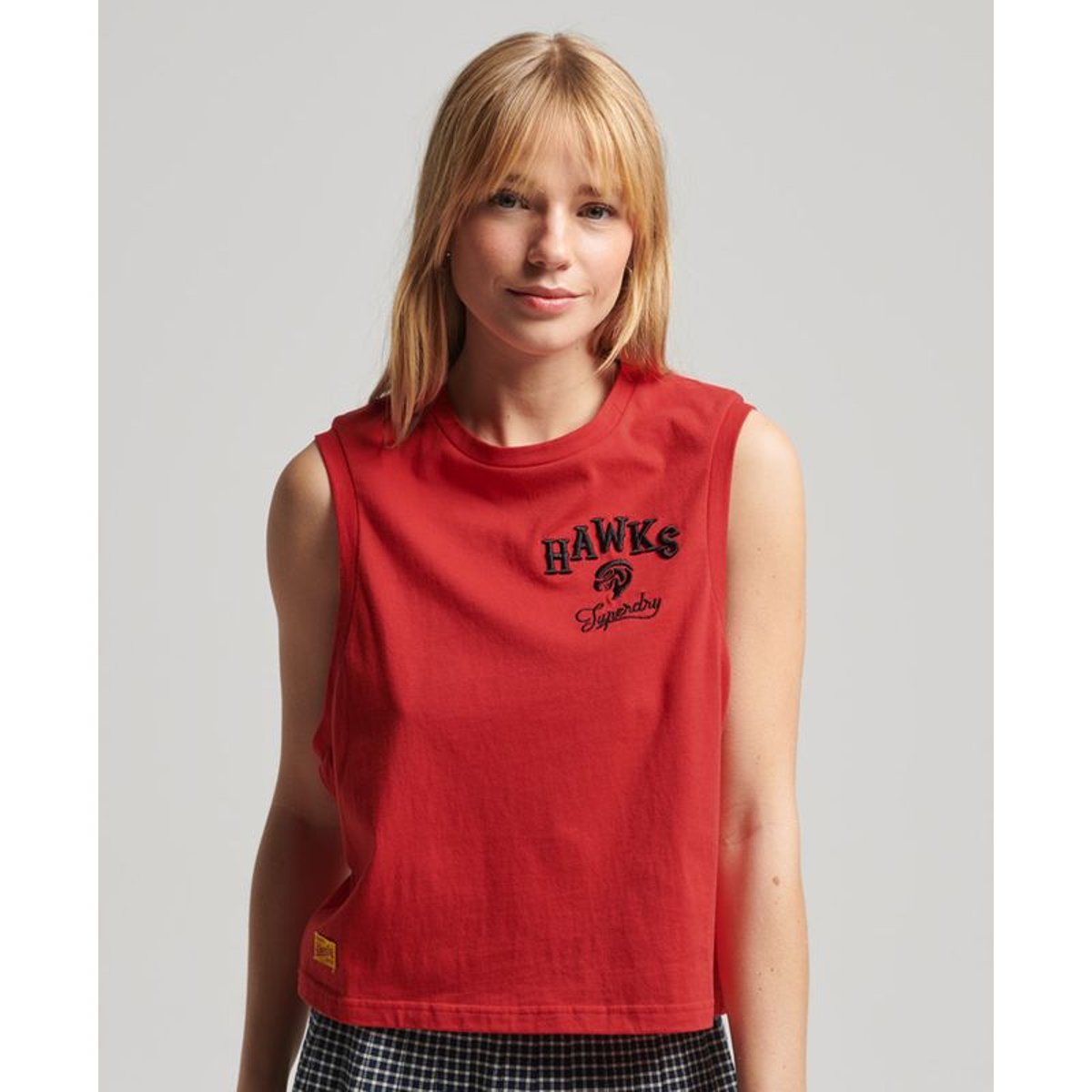 Débardeur Collegiate Vintage rouge rebelle, SUPERDRY