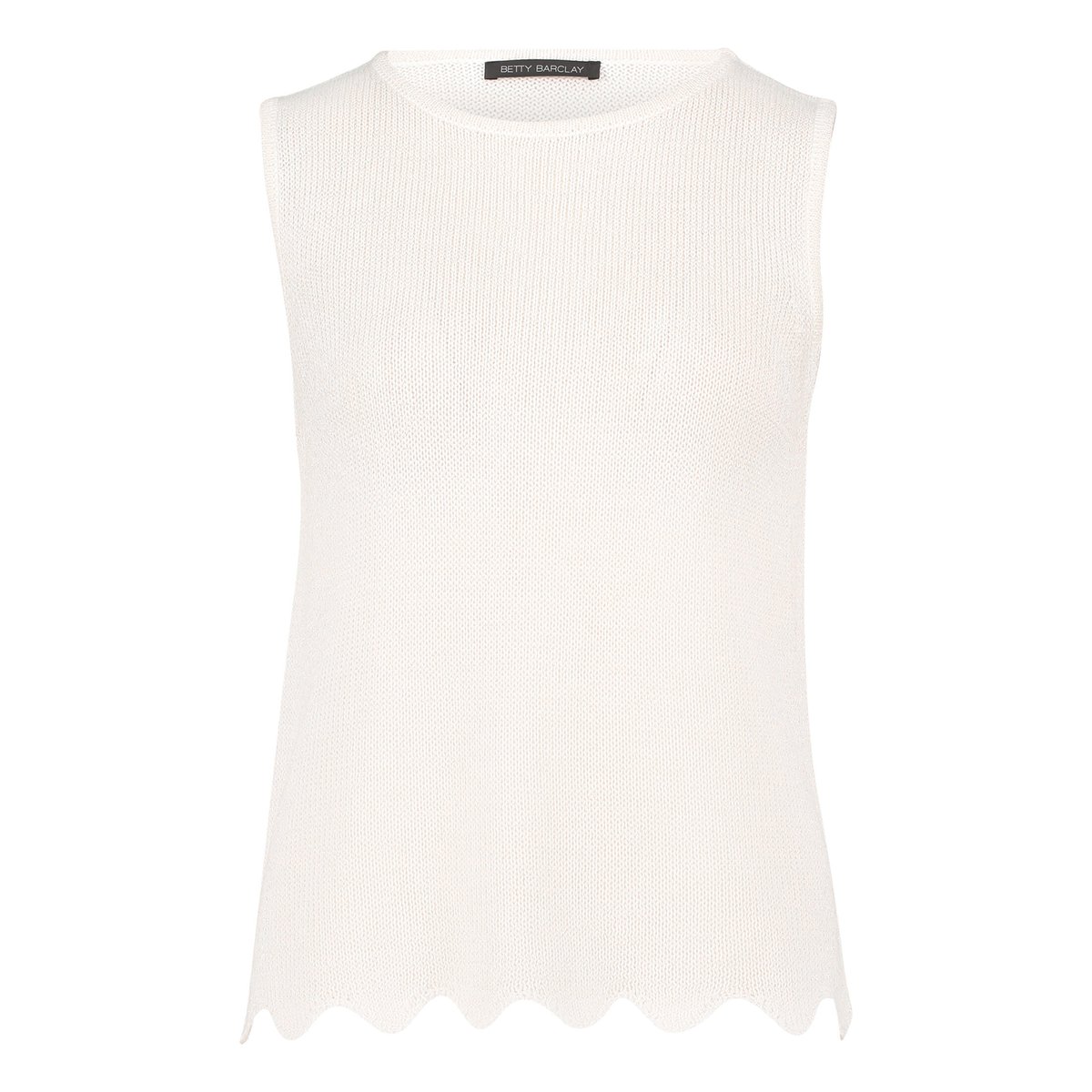 Top en maille sans manches blanc, BETTY BARCLAY