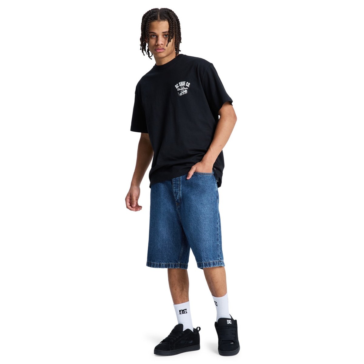 Short en denim BAGGY. bleu stone indigo, DC SHOES