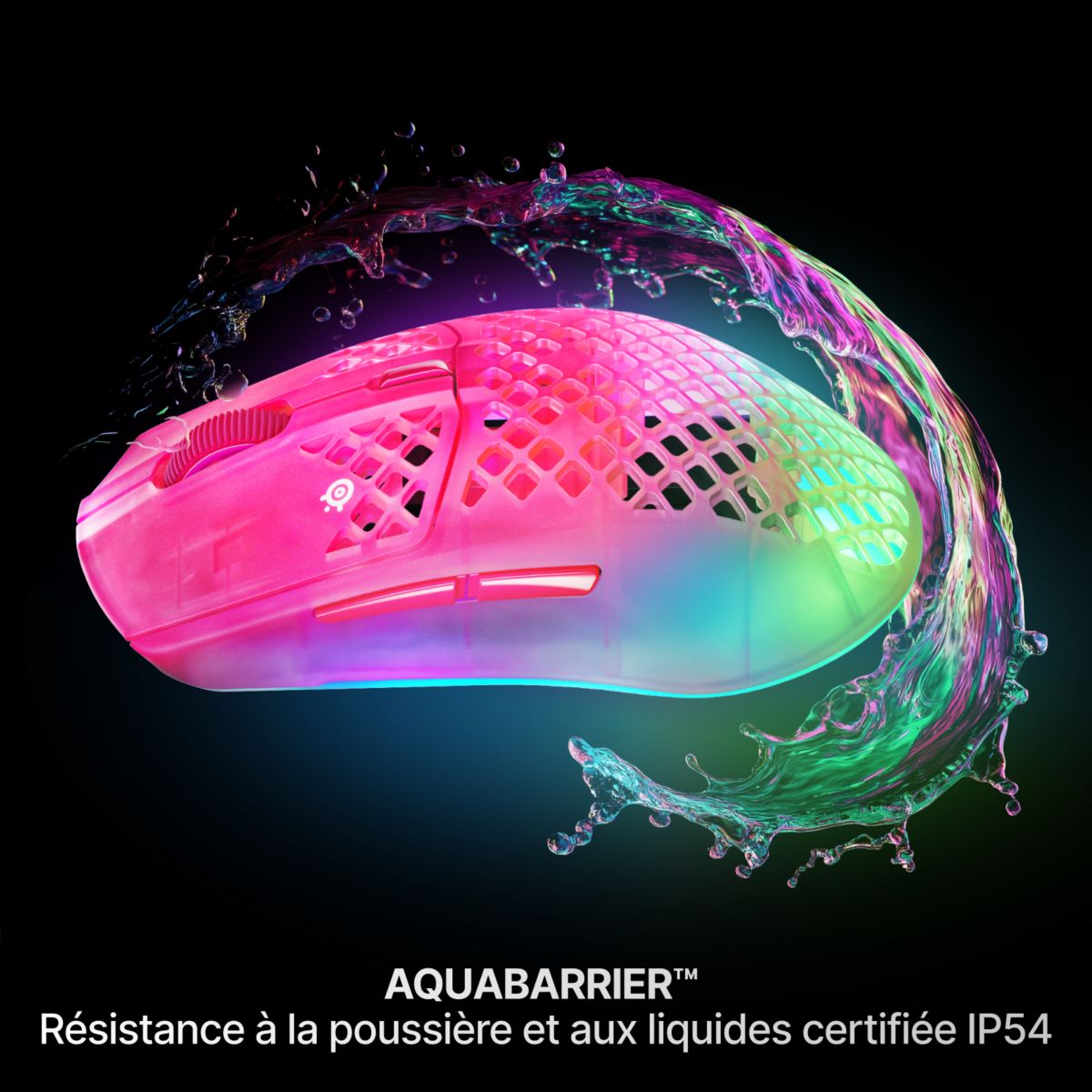 Souris Gamer Sans Fil Aerox 3 WL Gen 2 - MagentaHaze couleur unique, STEELSERIES