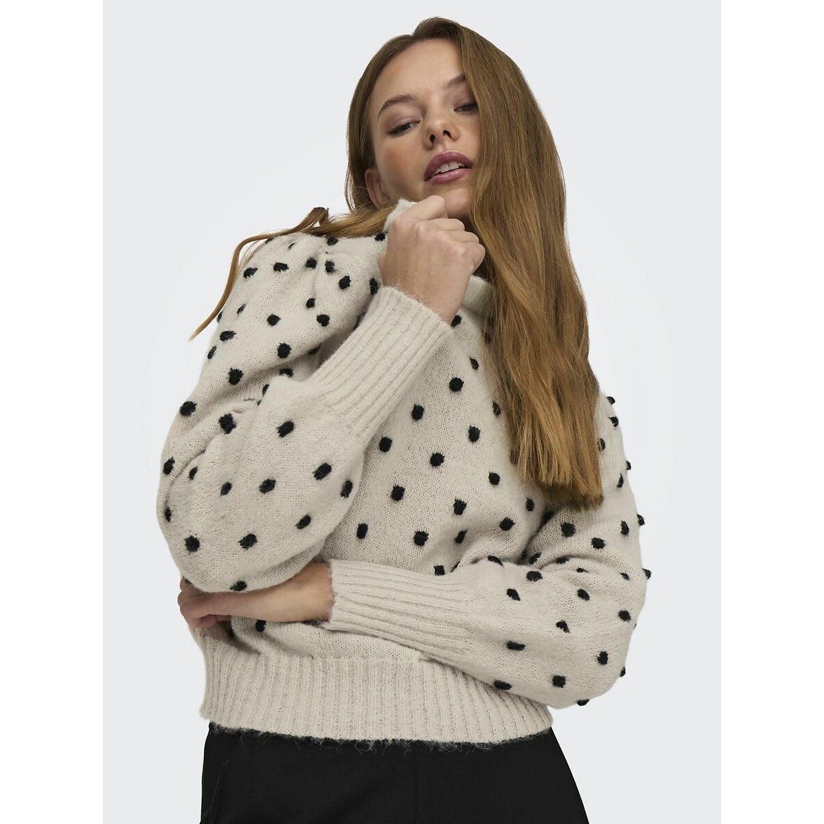 Pull stampato a maniche lunghe ecru , JDY