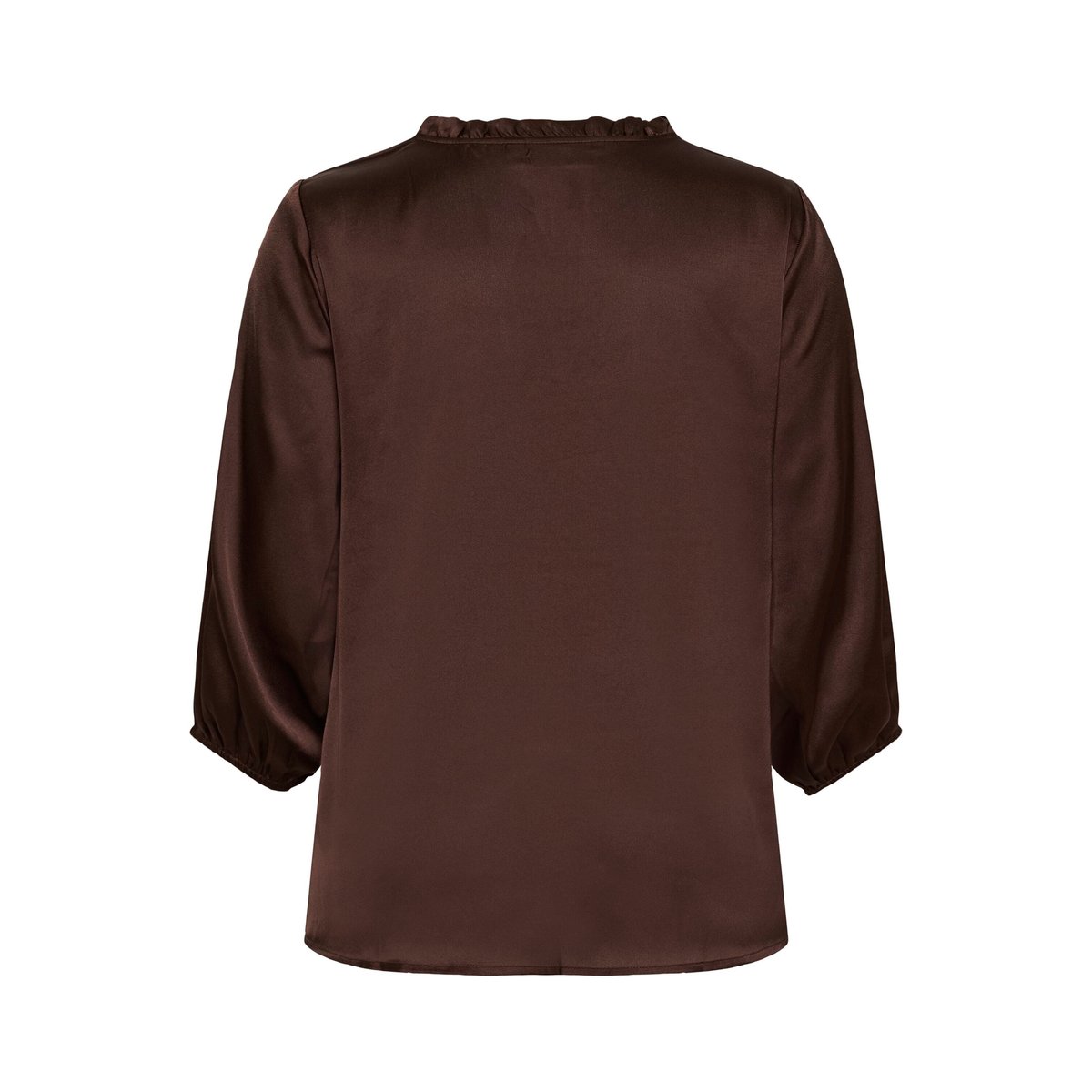 Blouse à manches longues marron chocolate brown, KAFFE CURVE