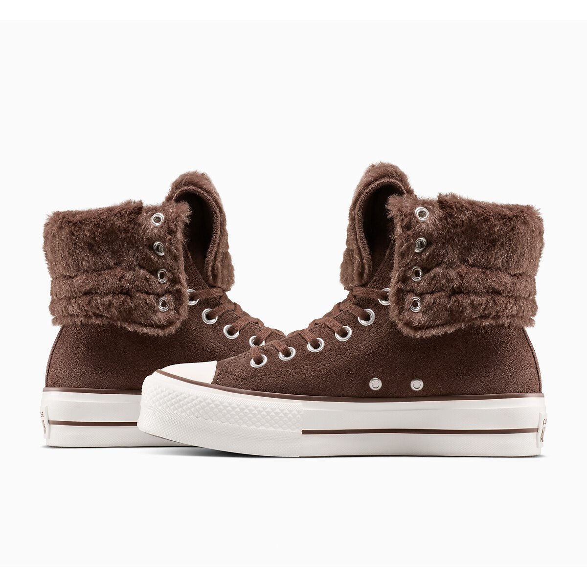 All Star Fold Over Winter Luxe Trainers brown, CONVERSE