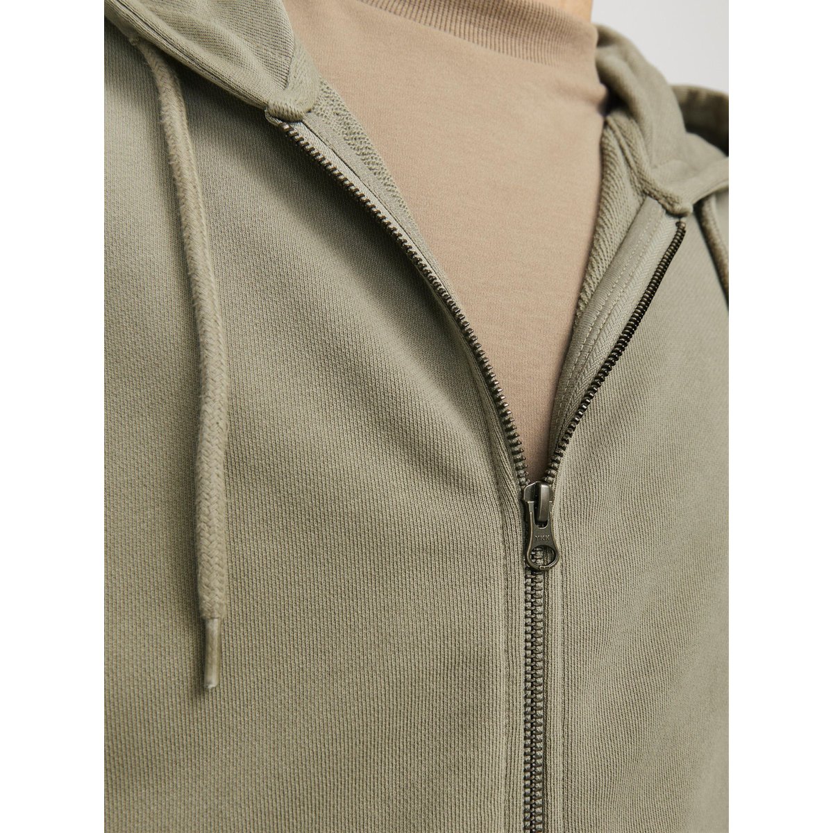 Sweat À Capuche Zippé silver sage, JACK & JONES