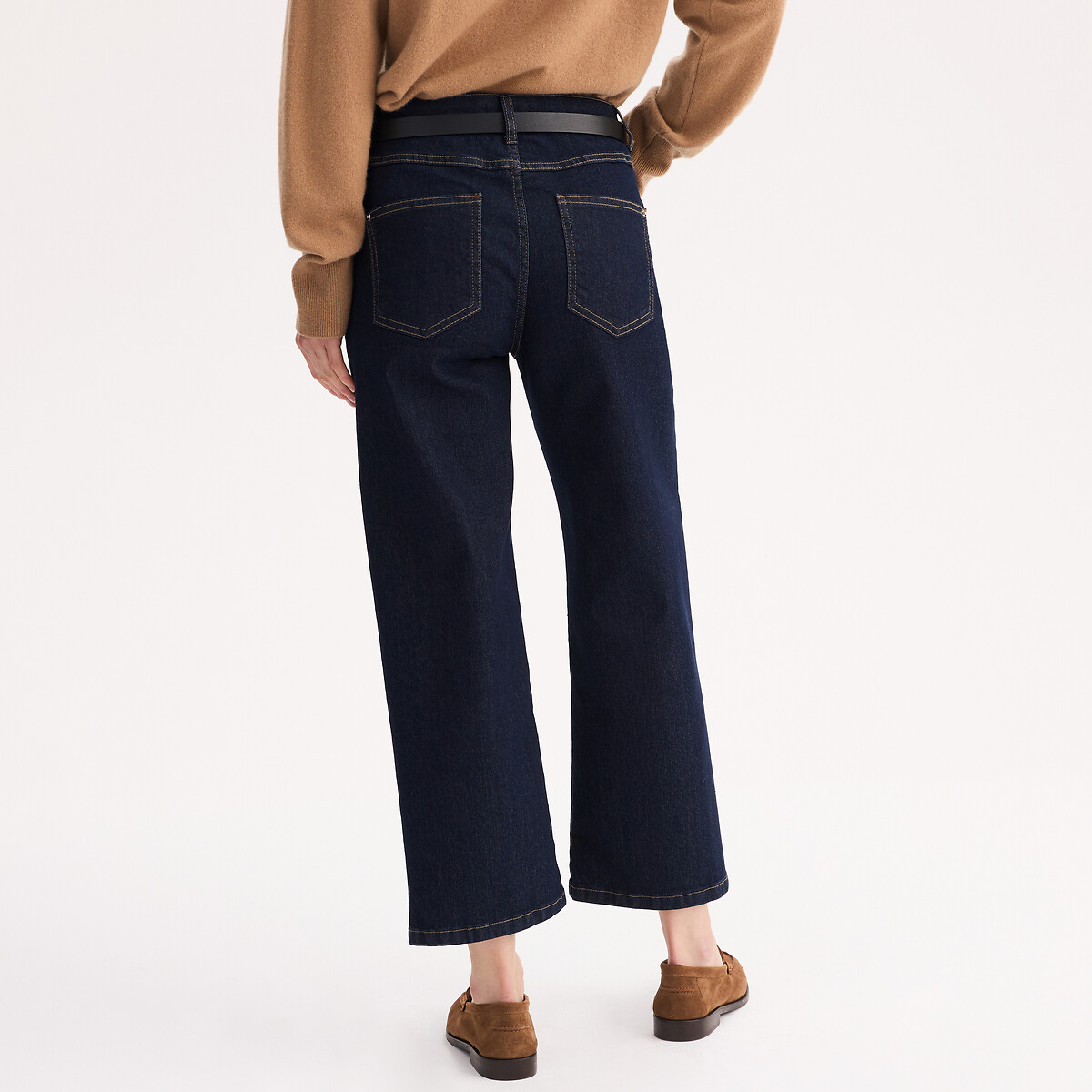 Jean droit stretch taille standard bleu brut, ANNE WEYBURN