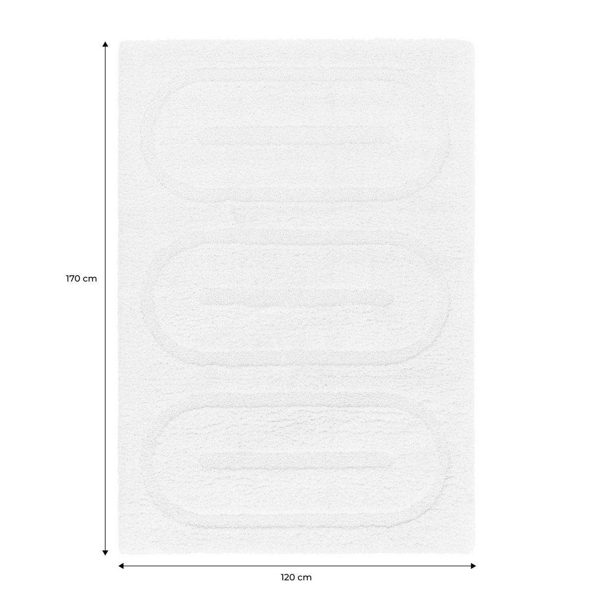 Tapis intérieur rectangulaire contemporain MAE crème, SWEEEK