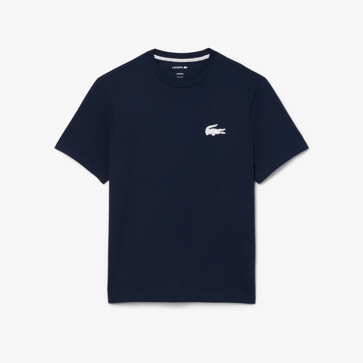 T-shirt d'intérieur coton imprimé crocodile bleu-525, LACOSTE